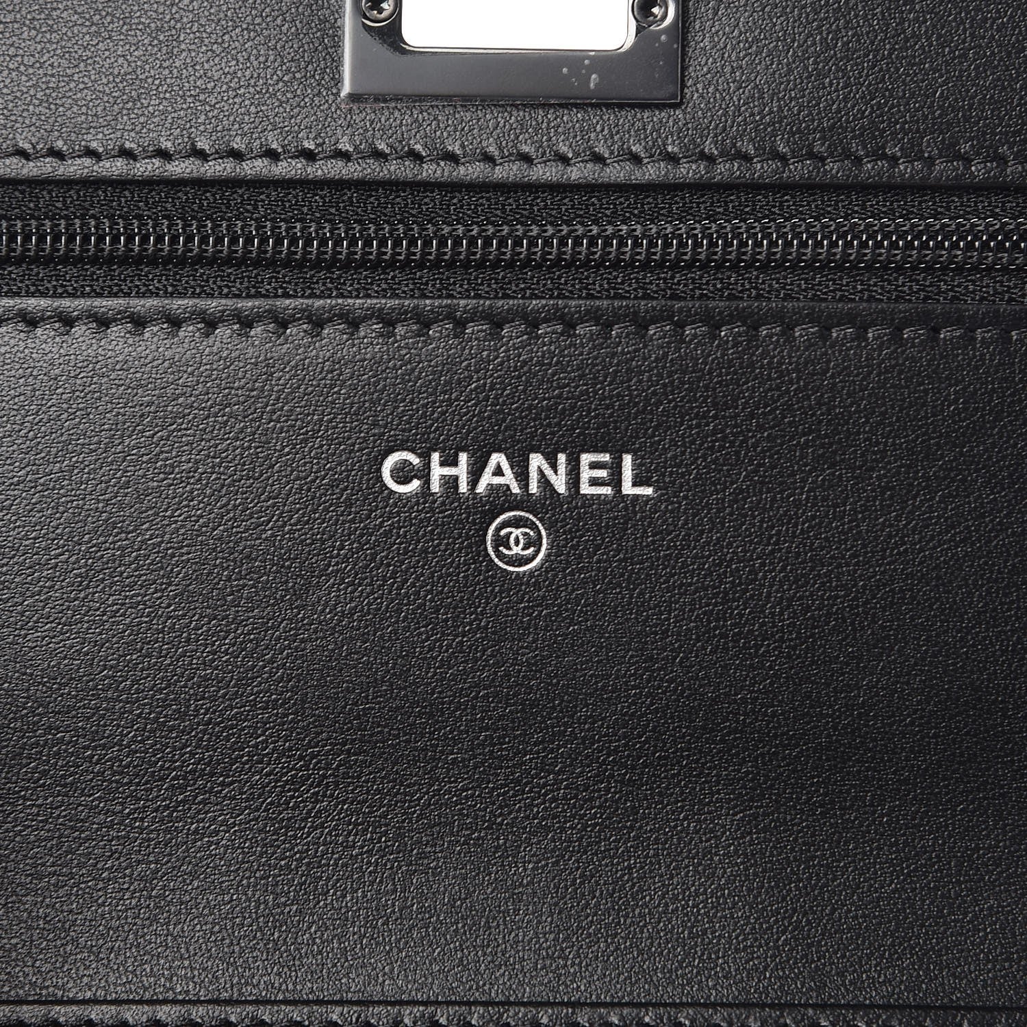 Chanel Aged Calfskin Quilted Reissue Wallet On Chain WOC So Black 6 of 9