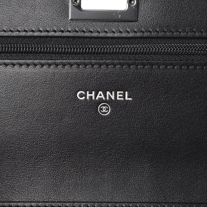 Chanel Aged Calfskin Quilted Reissue Wallet On Chain WOC So Black 6 of 9