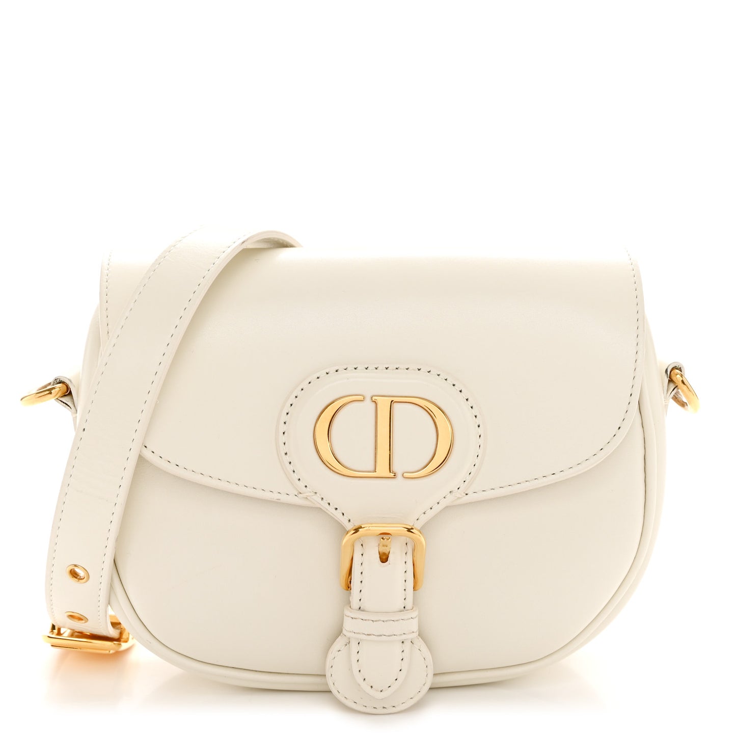 Box Calfskin Small Bobby Bag White