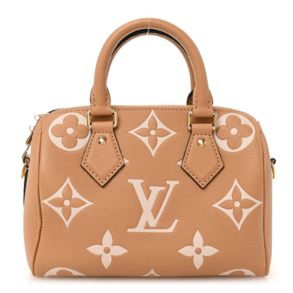 Louis Vuitton Empreinte Monogram Giant Speedy Bandouliere 20 Arizona Creme 1 of 9