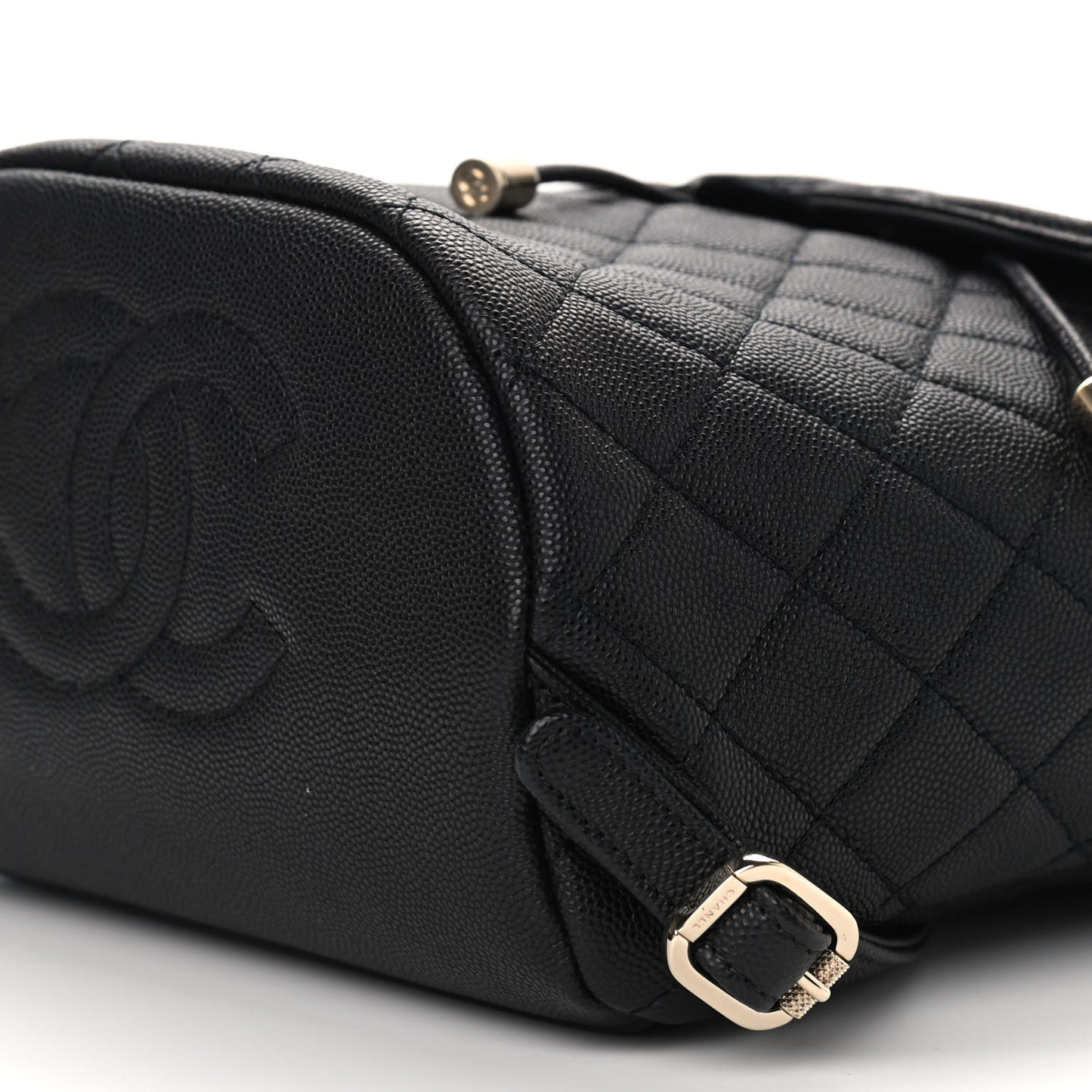 Caviar Quilted Small Filigree Backpack Black