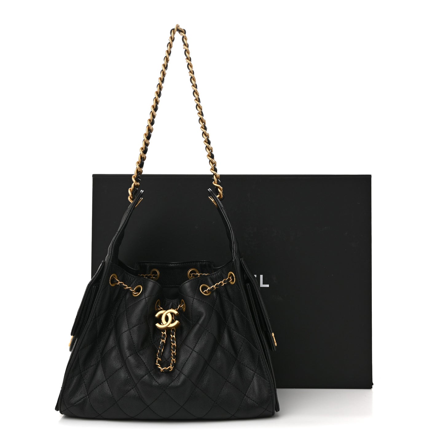 Caviar Quilted Small Chanel 25 Handbag Black