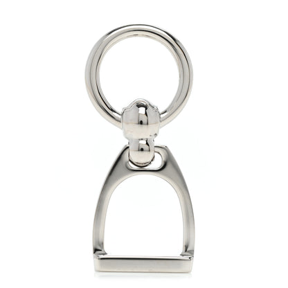 Hermes Palladium Etrier Charm Scarf Ring 1 of 4