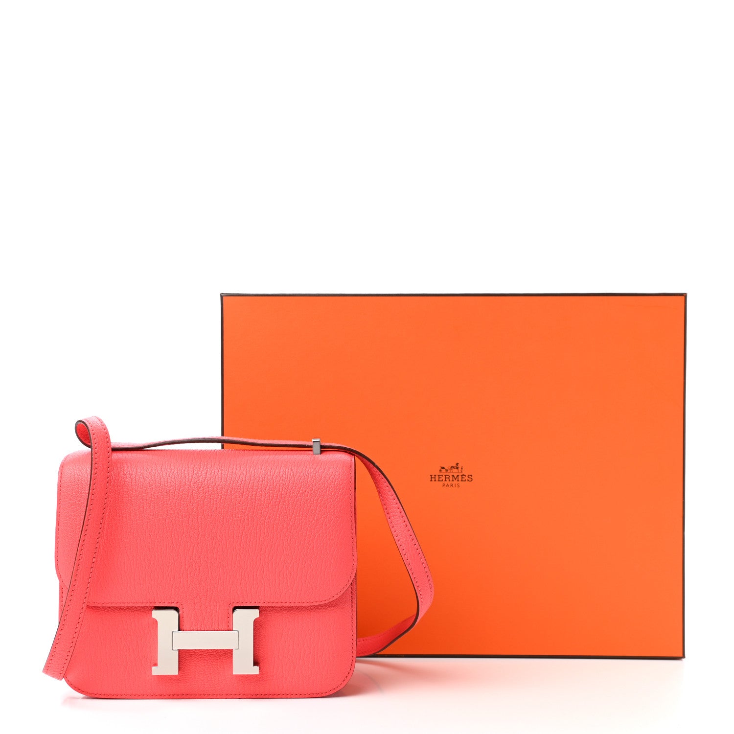 Hermes Chevre Mysore Constance 18 Rose Texas 10 of 10