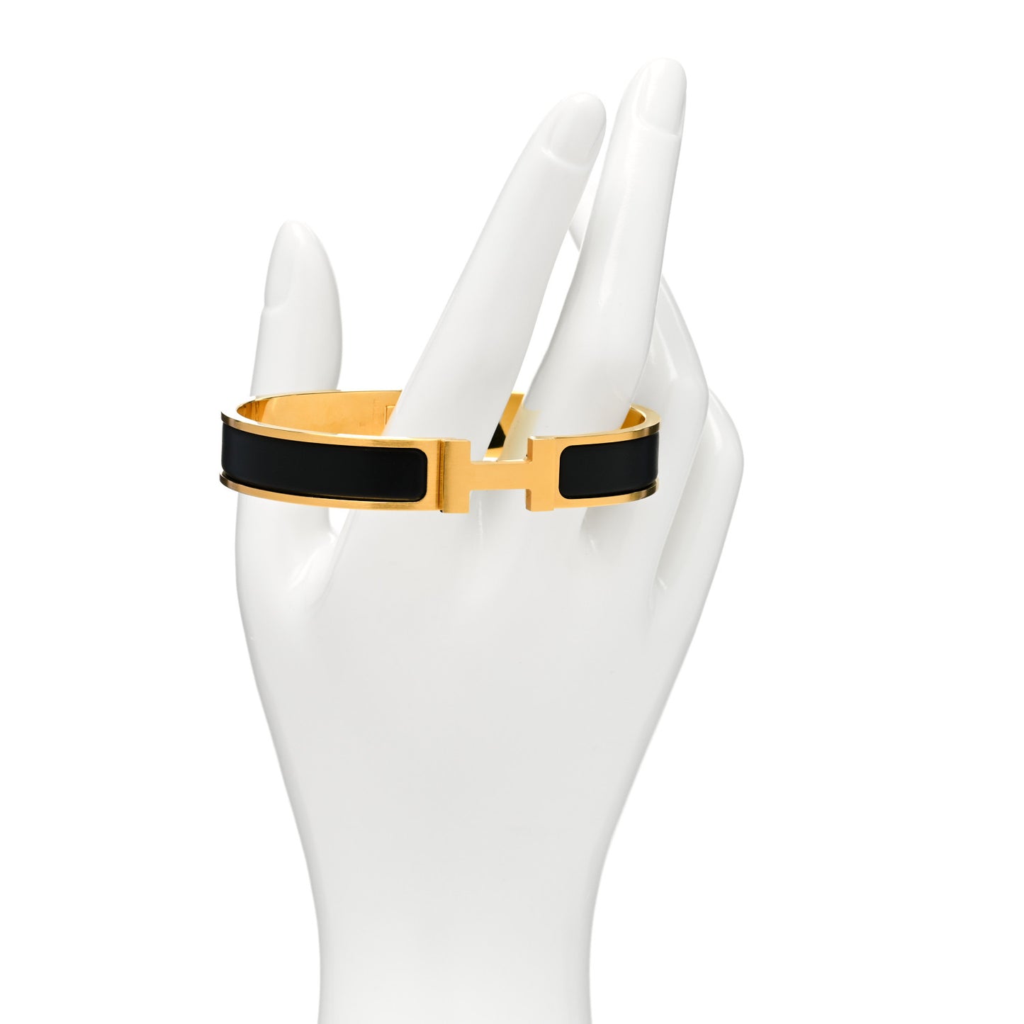 Matte Enamel Narrow Clic Clac HH Bracelet T6 Black