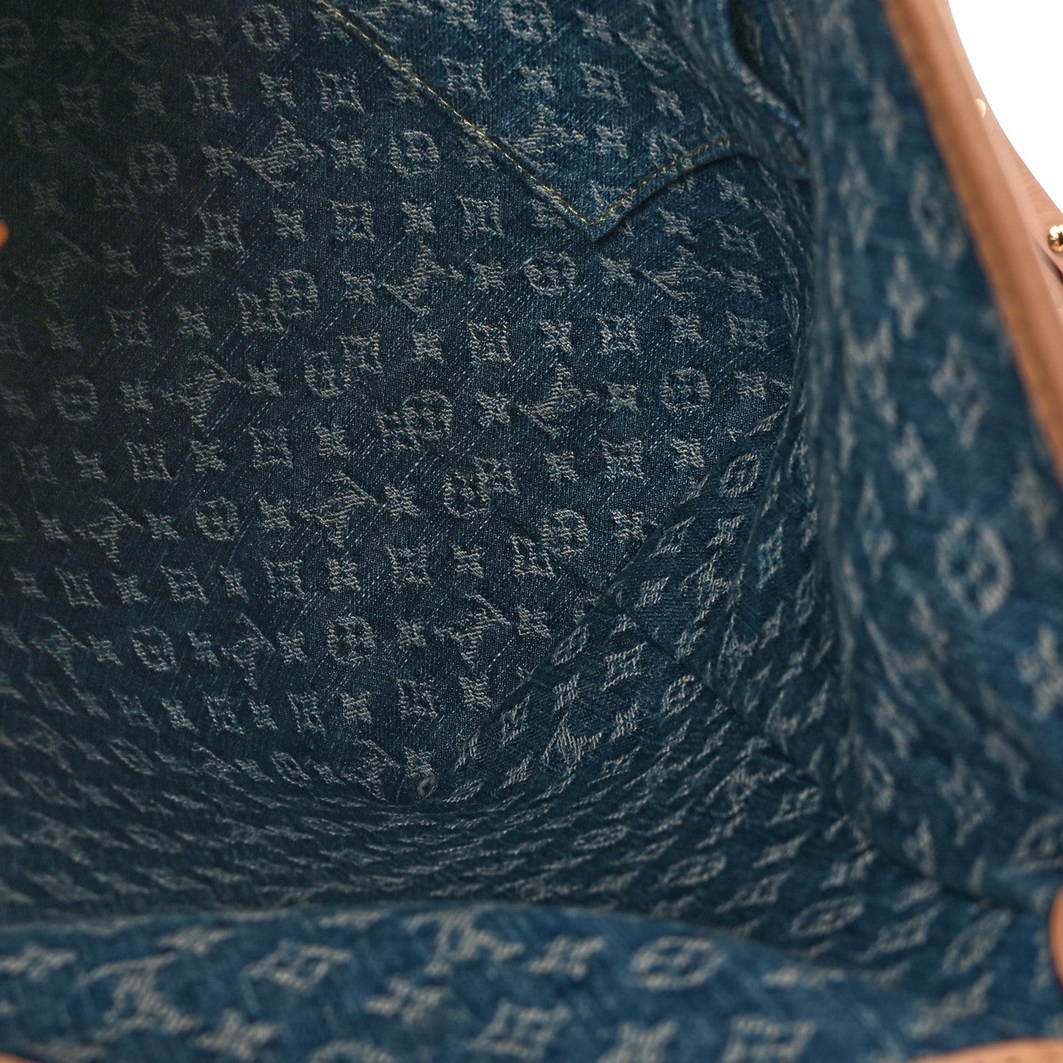 Louis Vuitton Monogram Denim CarryAll MM Blue 13 of 13