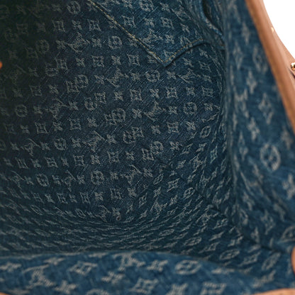 Louis Vuitton Monogram Denim CarryAll MM Blue 13 of 13