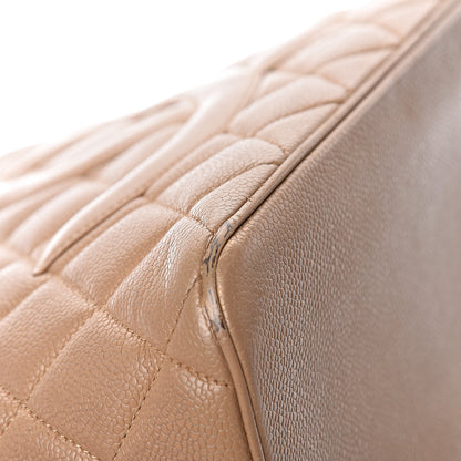 Chanel Caviar Quilted Medallion Tote Beige 11 of 18
