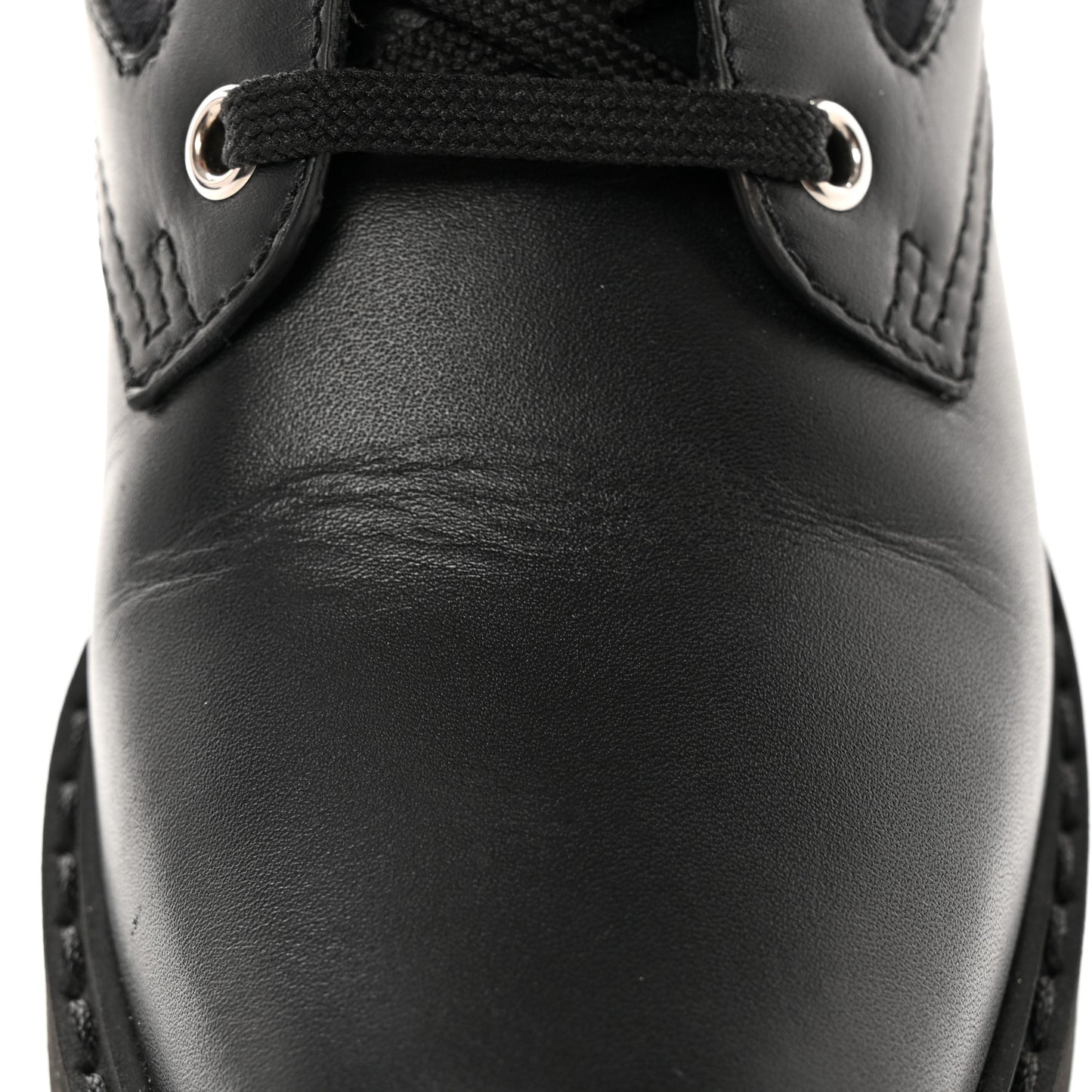 Calfskin Stretch Fabric FF Rockoko Biker Boots 36 Black Tobacco