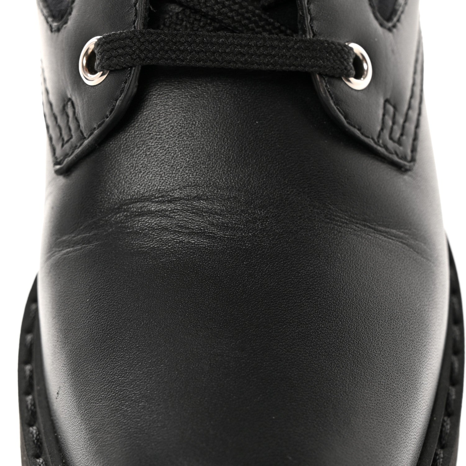 Fendi Calfskin Stretch Fabric FF Rockoko Biker Boots 36 Black Tobacco 13 of 15