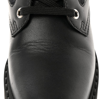 Fendi Calfskin Stretch Fabric FF Rockoko Biker Boots 36 Black Tobacco 13 of 15