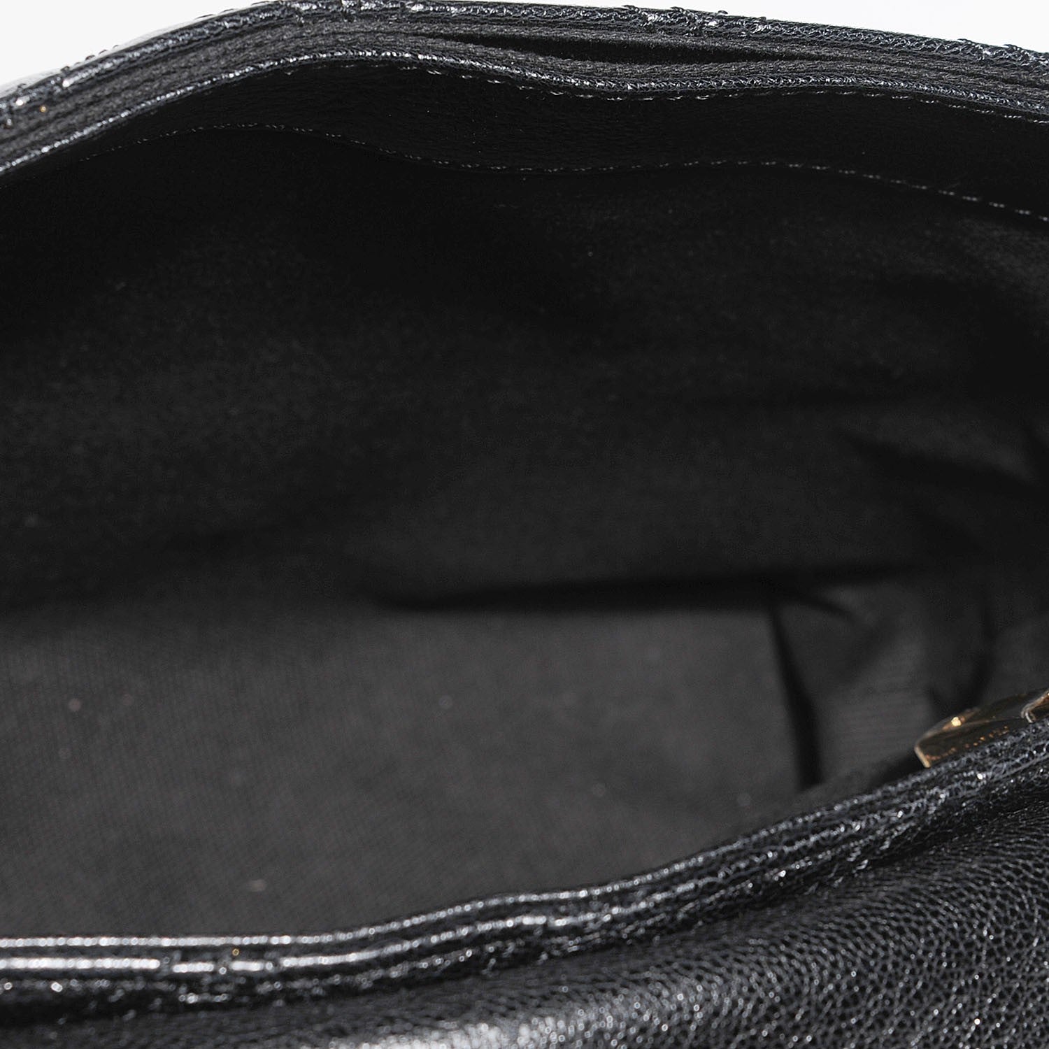 Marc Jacobs Lacquered Lambskin Quilted Large Baroque Single Flap Black 5 of 10