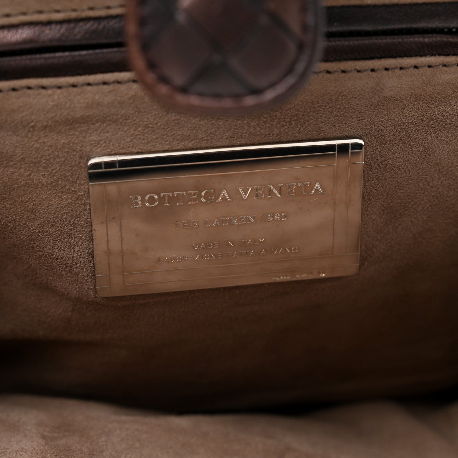 Bottega Veneta Nappa Intrecciato The Lauren 1980 Clutch Dark Bronze 7 of 7