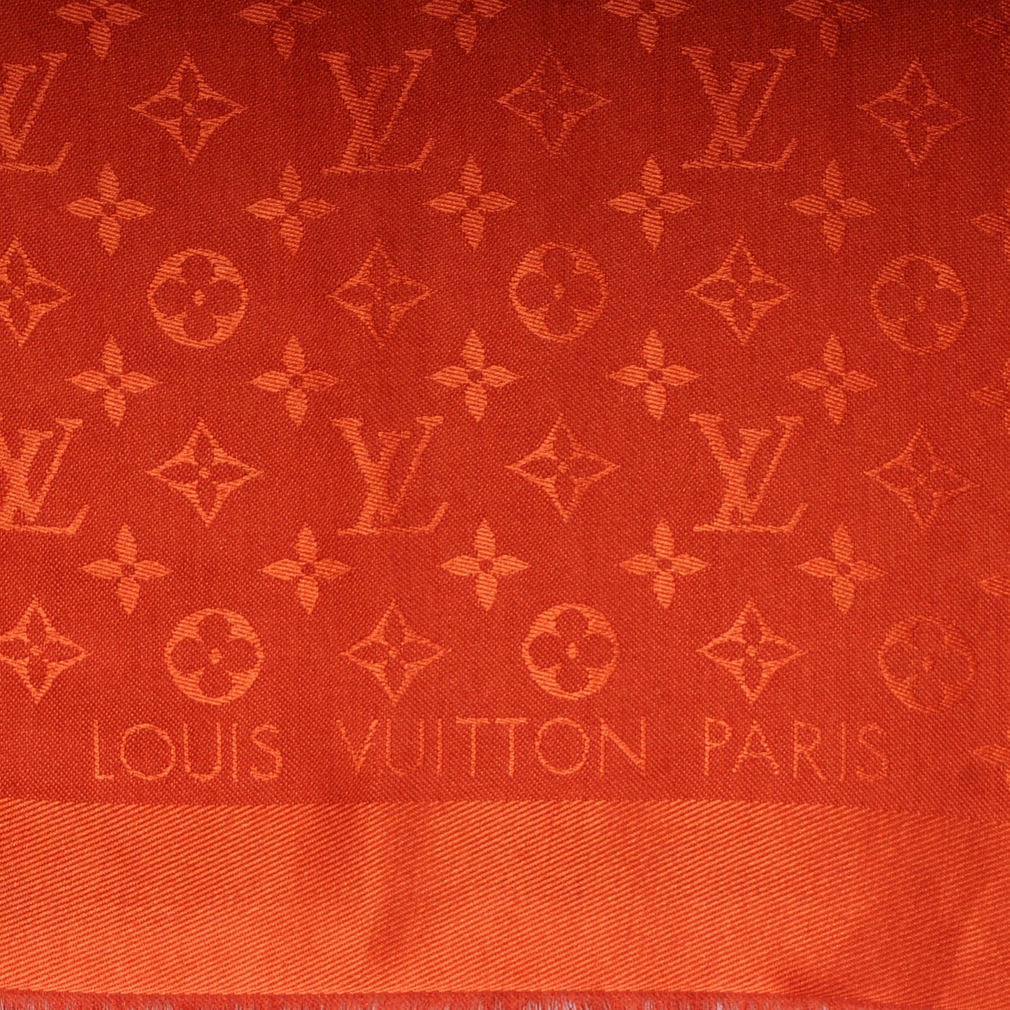 Wool Silk Monogram Shawl Orient