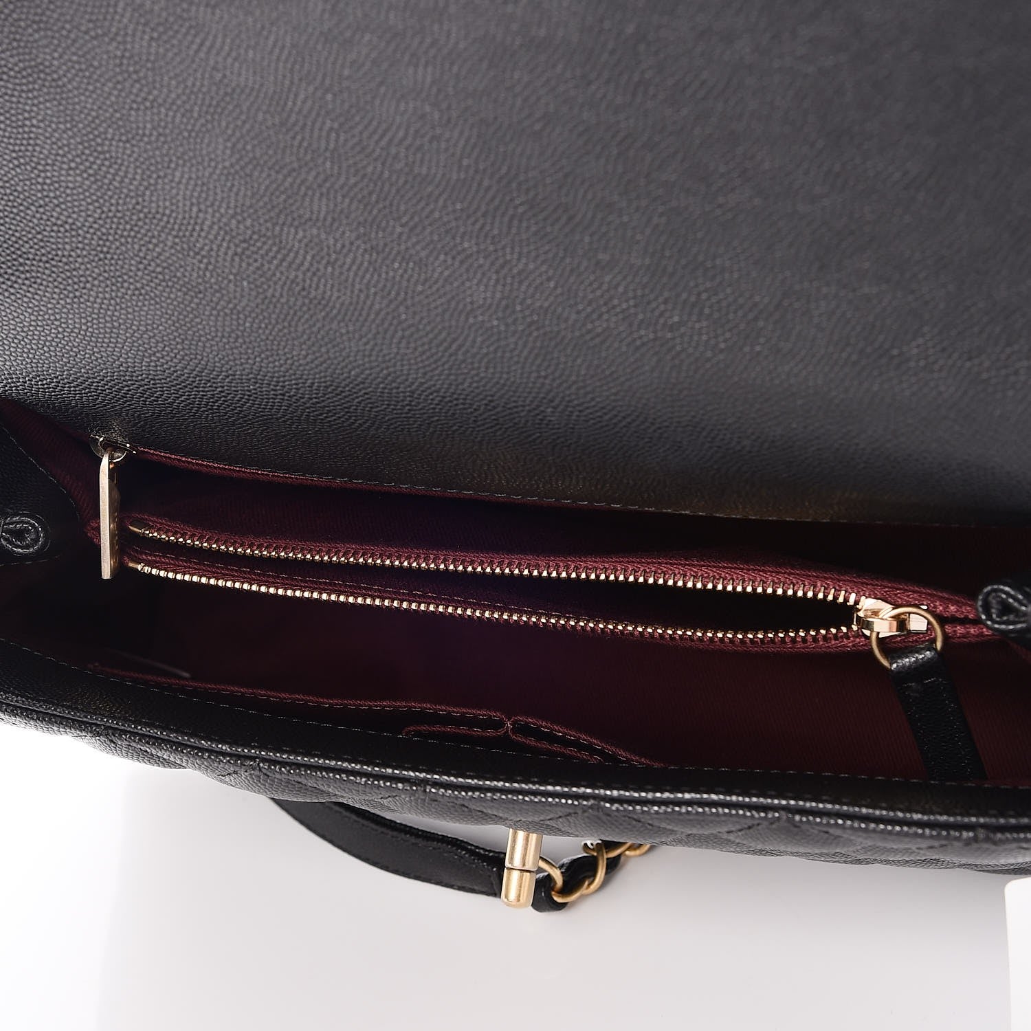 Chanel Caviar Quilted Small Coco Handle Flap Black 6 of 9