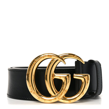 Gucci Calfskin Double G 40mm Belt 75 30 Black 1 of 5