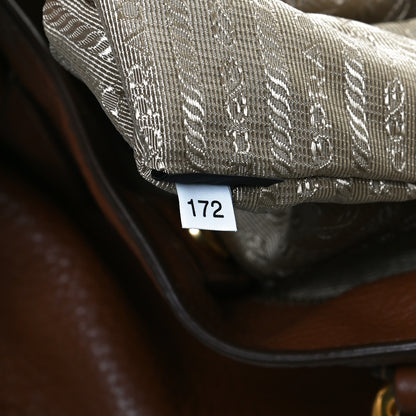 Prada Vitello Daino Tote Brown 8 of 12