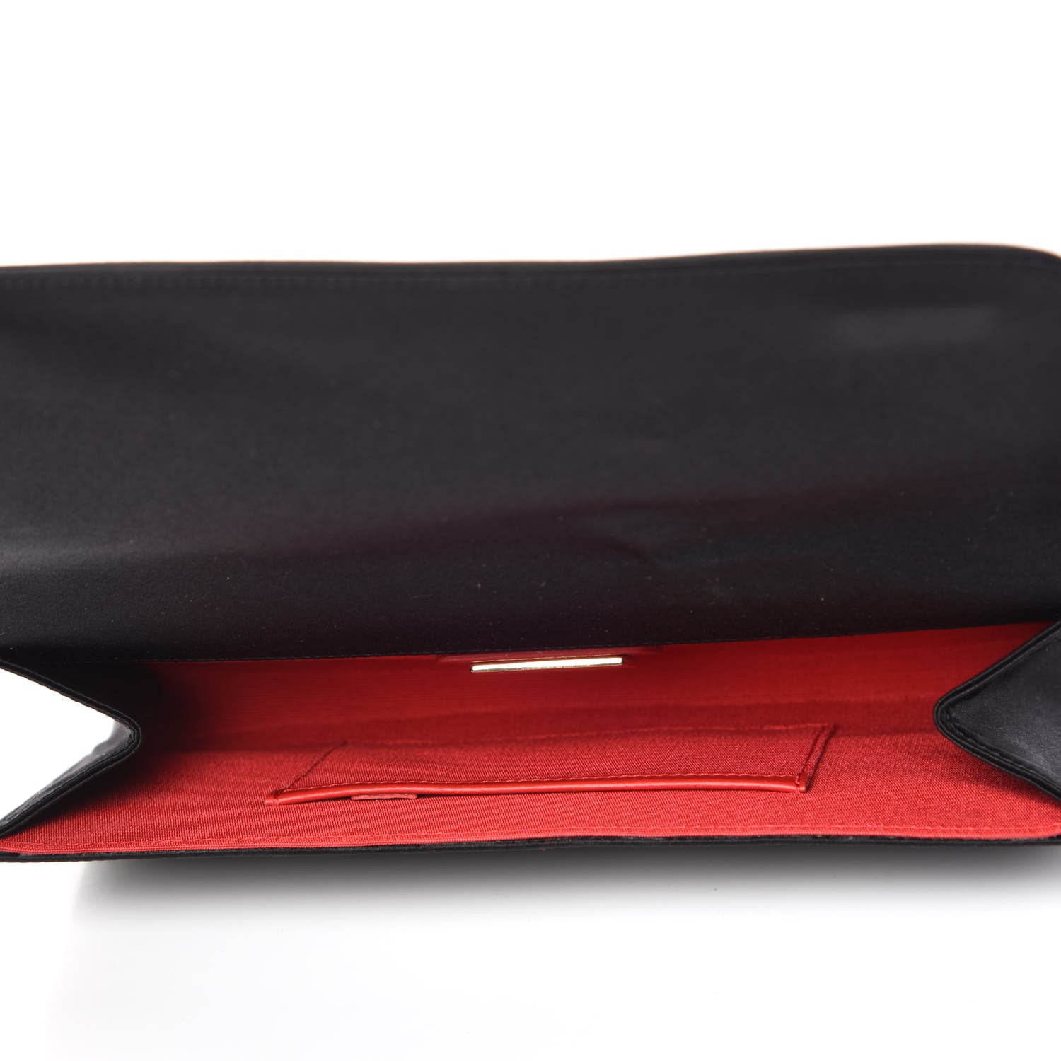 Christian Louboutin Satin Strass Alice Clutch Black 5 of 9