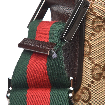 Gucci Monogram Web Medium Flat Messenger Bag Brown 9 of 9