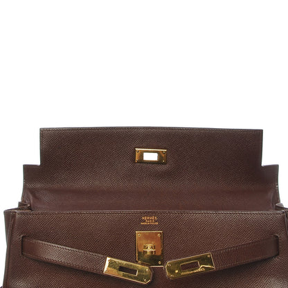 Hermes Courchevel Kelly Retourne 32 Chocolate 20 of 44