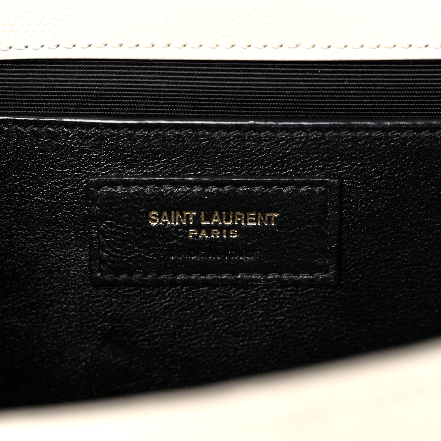 Saint Laurent Grain De Poudre Textured Mixed Matelasse Medium Triquilt Monogram Satchel Crema Soft 7 of 13