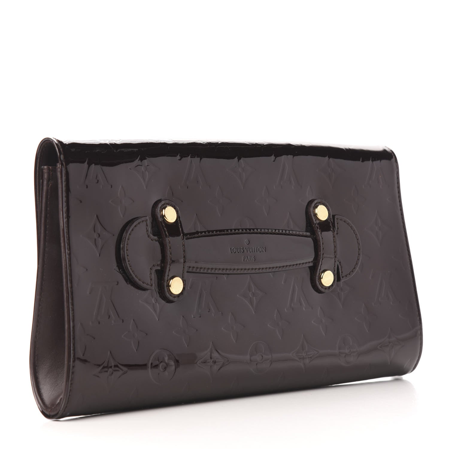 Louis Vuitton Vernis Robertson Clutch Amarante 3 of 7