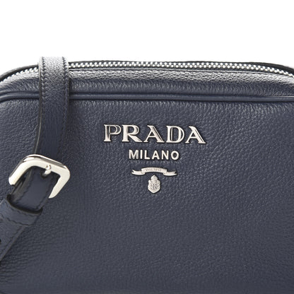 Prada Vitello Daino Mini Camera Crossbody Bag Blue 9 of 9
