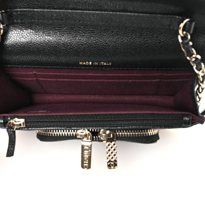 Chanel Caviar Quilted Business Affinity Clutch With Chain Black 5 of 13