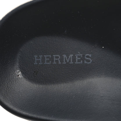 Hermes Suede Goatskin Womens Chypre Sandals 40 Bleu Celeste 8 of 9