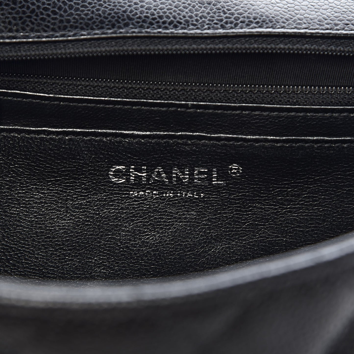 Caviar Quilted Jumbo Single Flap Black