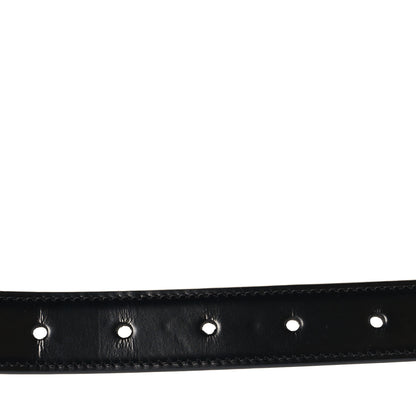 Celine Box Calfskin Reversible Medium 25mm Triomphe 85 34 Belt Black Tan 3 of 5