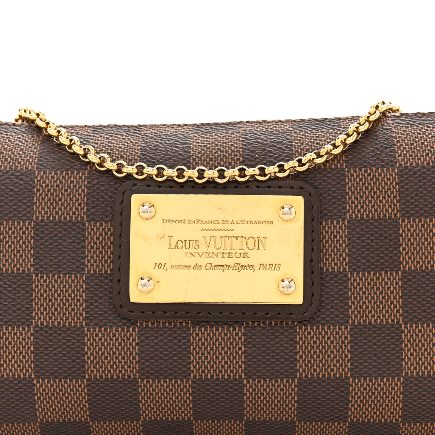Damier Ebene Eva Clutch