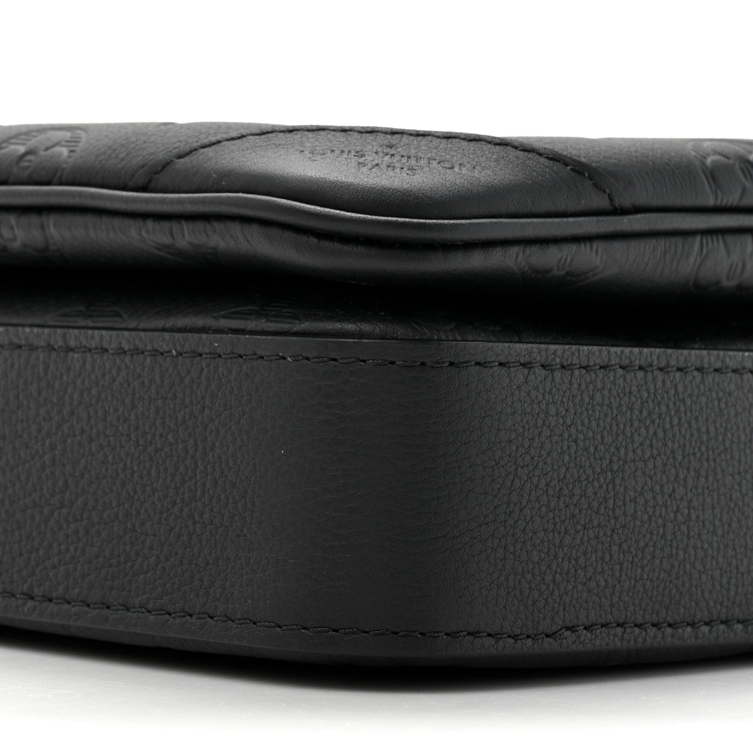 Louis Vuitton Calfskin Monogram Shadow Trio Messenger Black 9 of 13