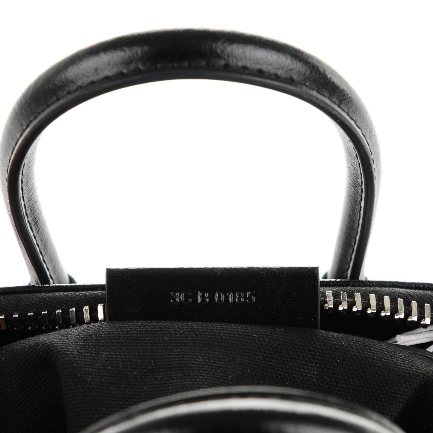 Shiny Lord Calfskin Mini Antigona Black