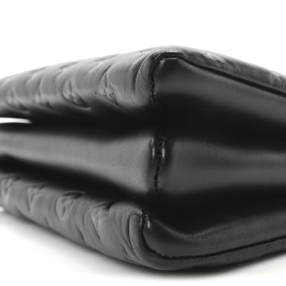 Louis Vuitton Lambskin Embossed Monogram Coussin PM Black 10 of 10