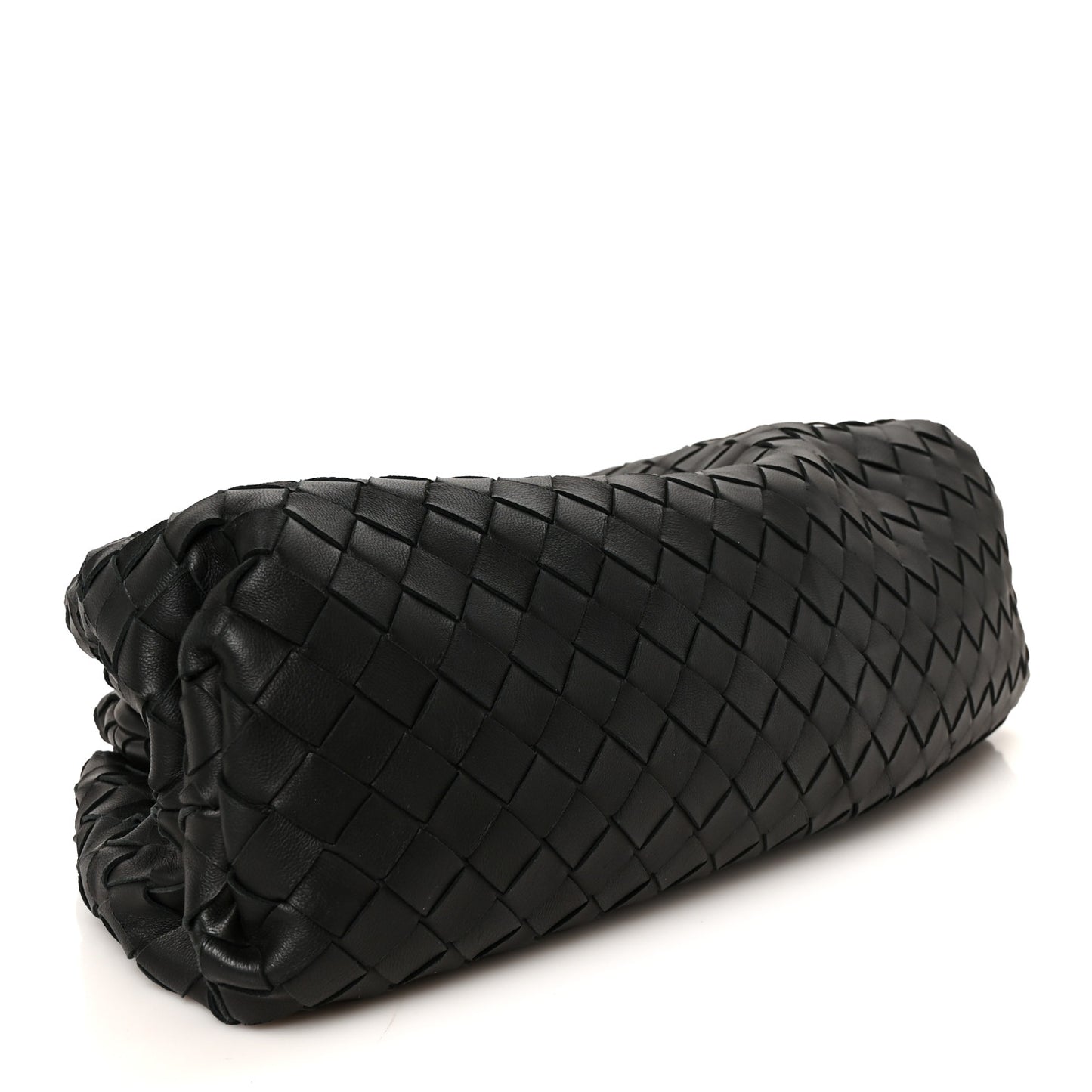 Nappa Maxi Intrecciato The Pouch Oversized Clutch Black