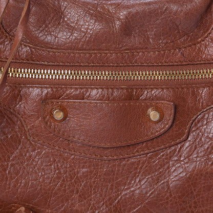 Balenciaga Agneau Classic Gold Hardware City Marron Cognac 8 of 14