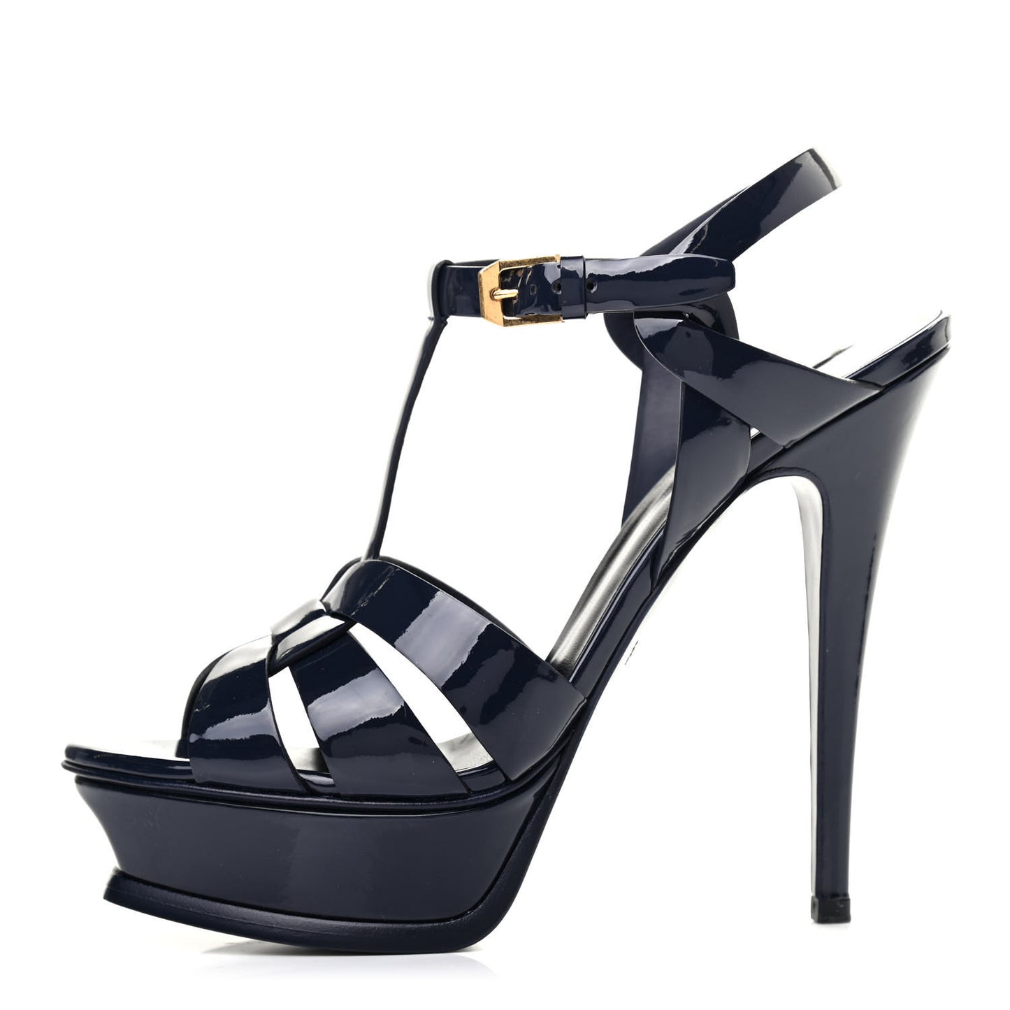 Patent Tribute 105 Platform Sandals 37.5 Deep Marine