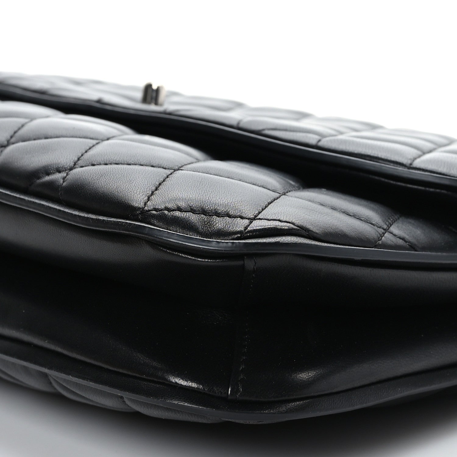Chanel Lambskin Quilted Large Pagode Piping Flap Black 8 of 8