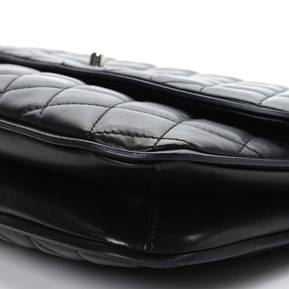 Chanel Lambskin Quilted Large Pagode Piping Flap Black 8 of 8