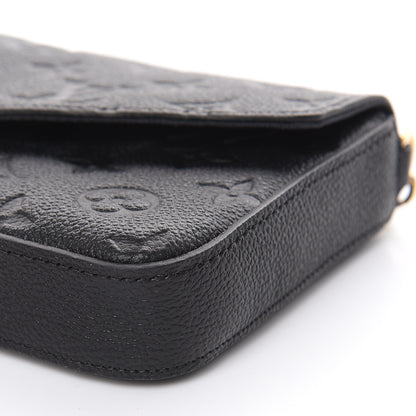 Louis Vuitton Empreinte Pochette Felicie Chain Wallet Black 11 of 16
