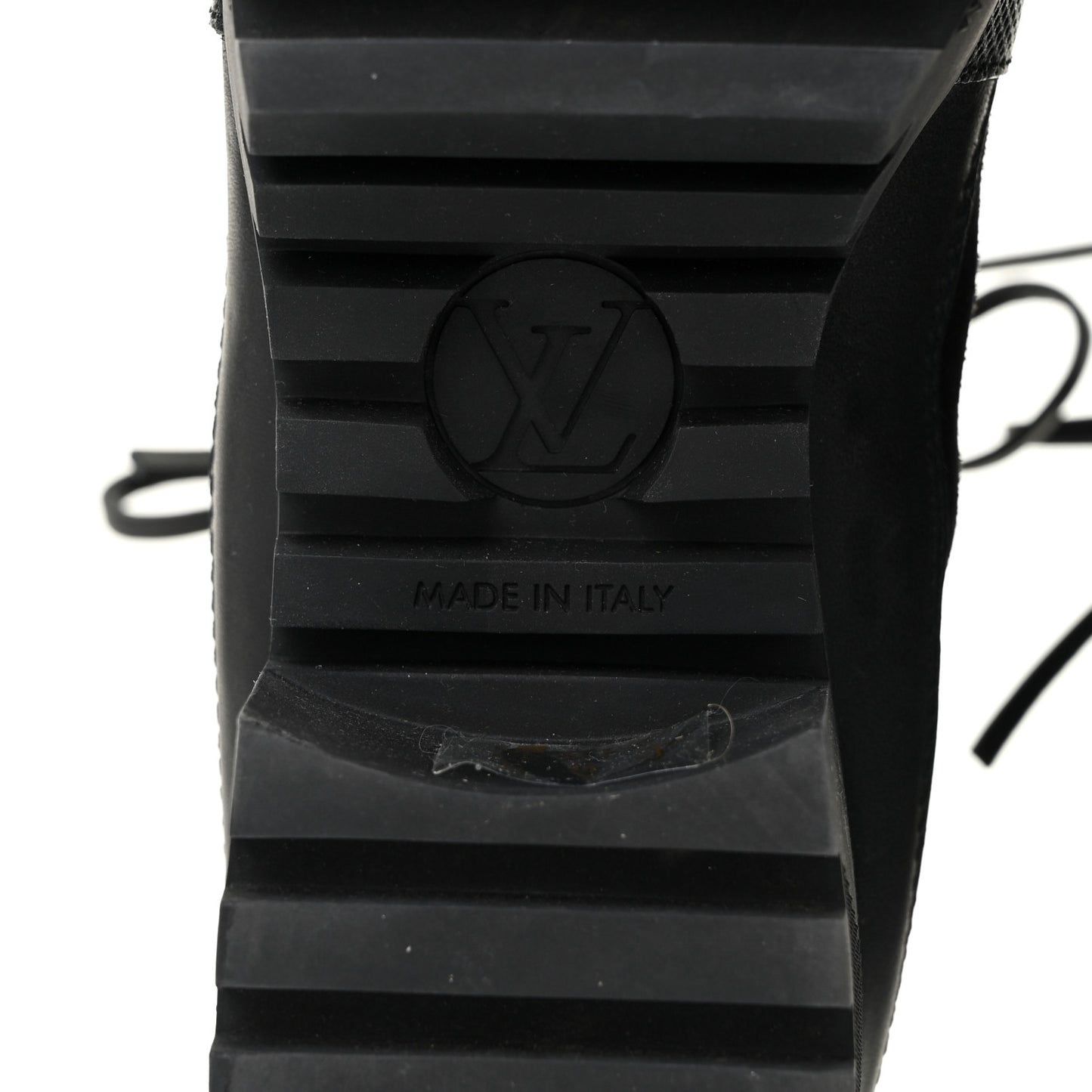 Suede Monogram Laureate Platform Desert Boots 41 Kaki Black