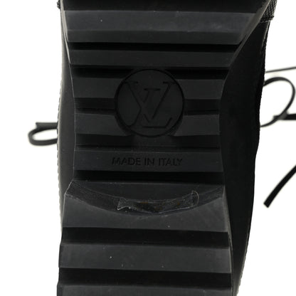 Louis Vuitton Suede Monogram Laureate Platform Desert Boots 41 Kaki Black 7 of 10