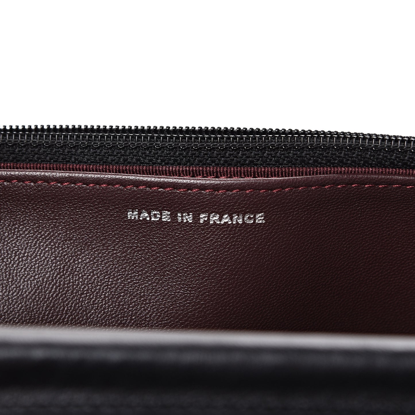 Lambskin Quilted Wallet On Chain WOC Black