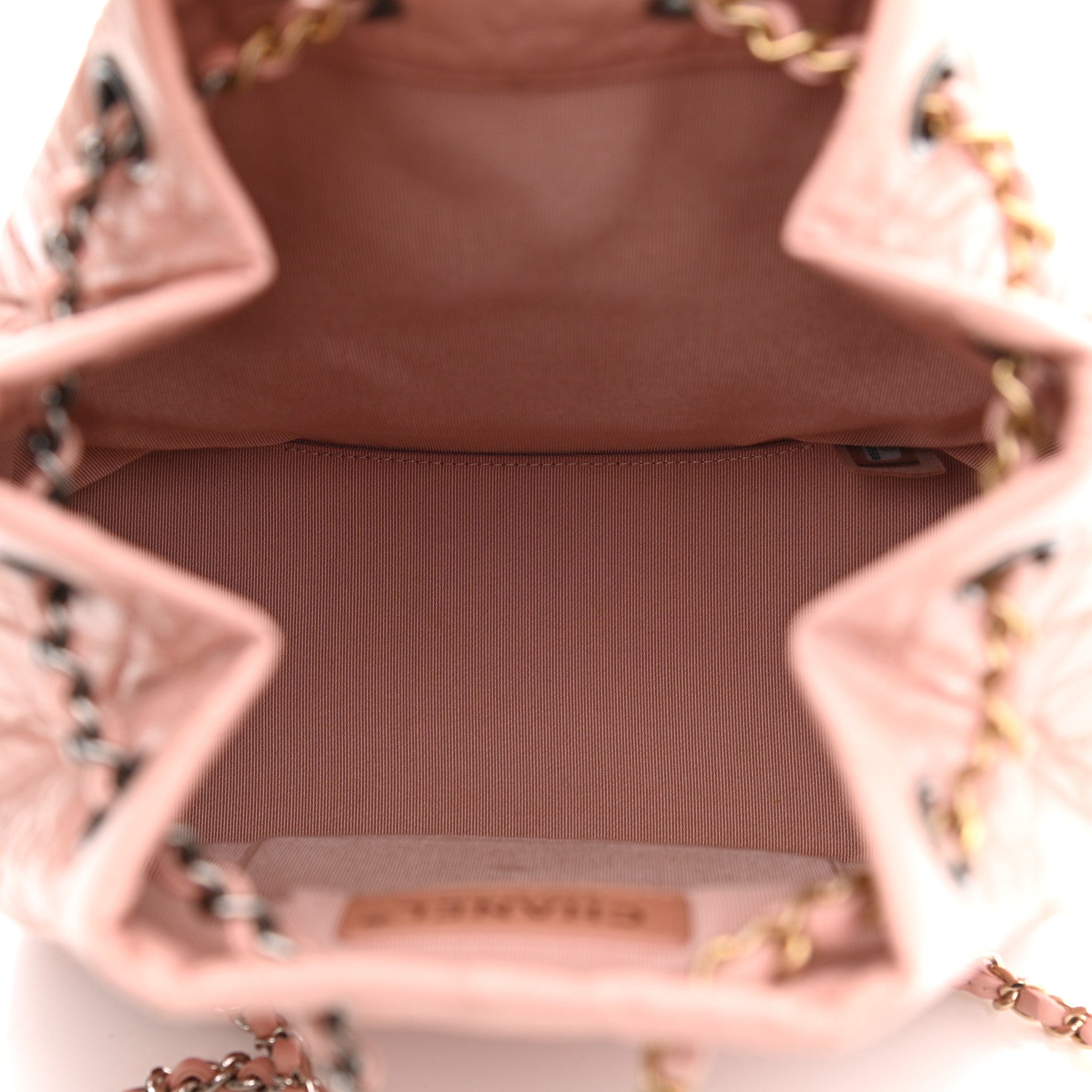 Chanel Aged Calfskin Quilted Small Gabrielle Backpack Pink 5 of 8