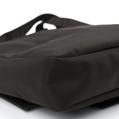 Fendi Econyl Nylon Cuoio Romano Monochrome Medium Baguette Messenger Bag Ebano 12 of 13