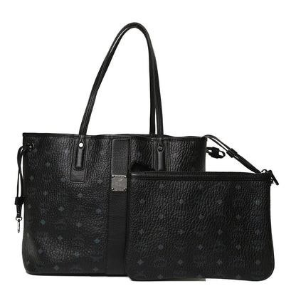 MCM Visetos Medium Liz Reversible Shopper Tote Black 1 of 21