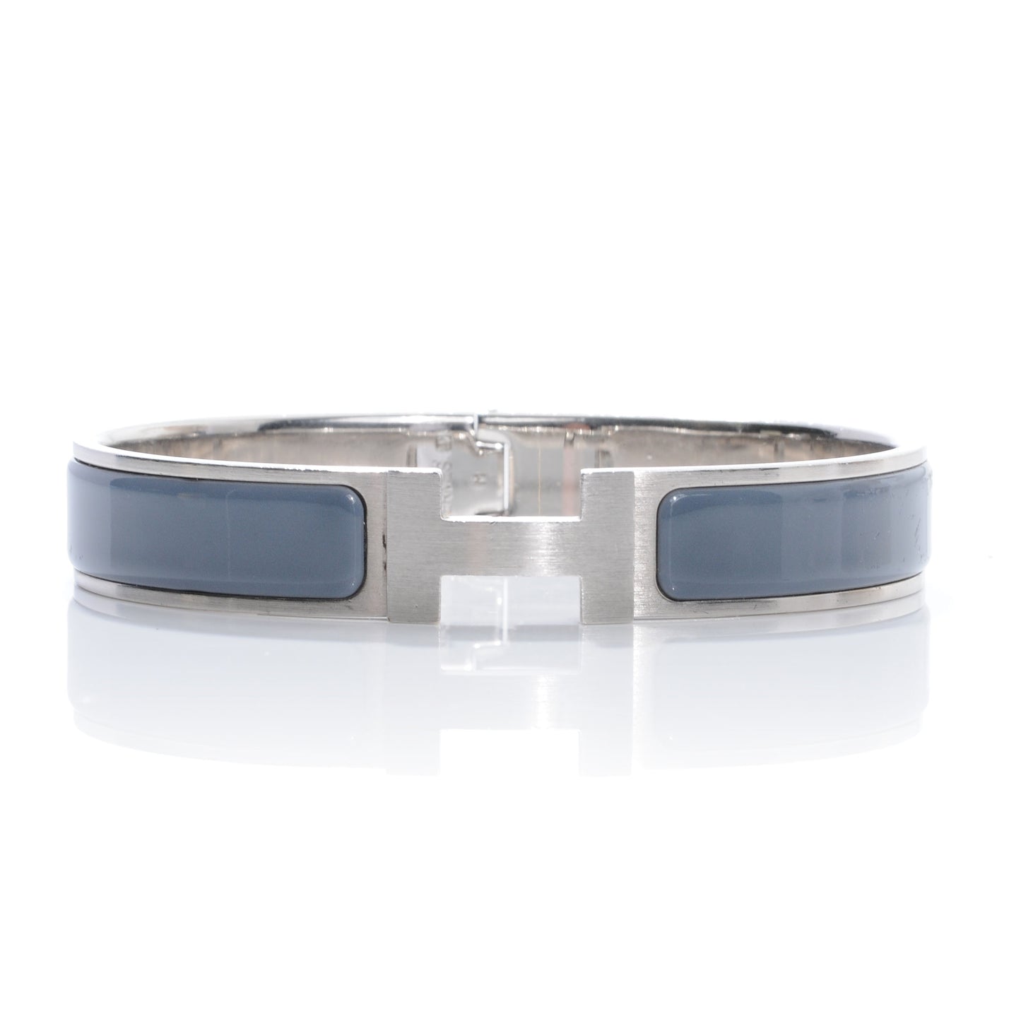 Enamel Narrow Clic Clac HH Bracelet GM Ardoise