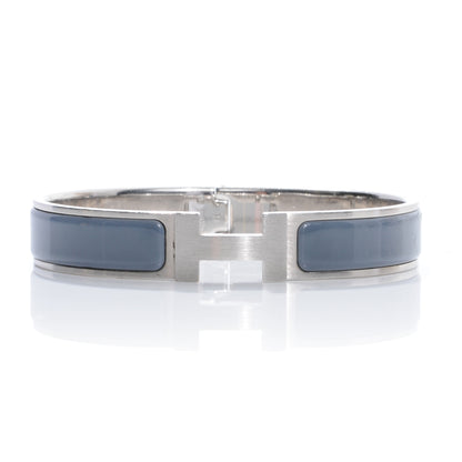 Hermes Enamel Narrow Clic Clac HH Bracelet GM Ardoise 1 of 7