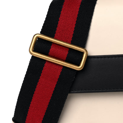 Gucci Calfskin Bamboo Web Medium Dionysus Top Handle Bag White Blue Hibiscus Red 10 of 16